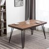 Aryven Industrial 7-Piece Dining Set, Antique White
