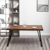 Aryven Industrial 7-Piece Dining Set, Antique White